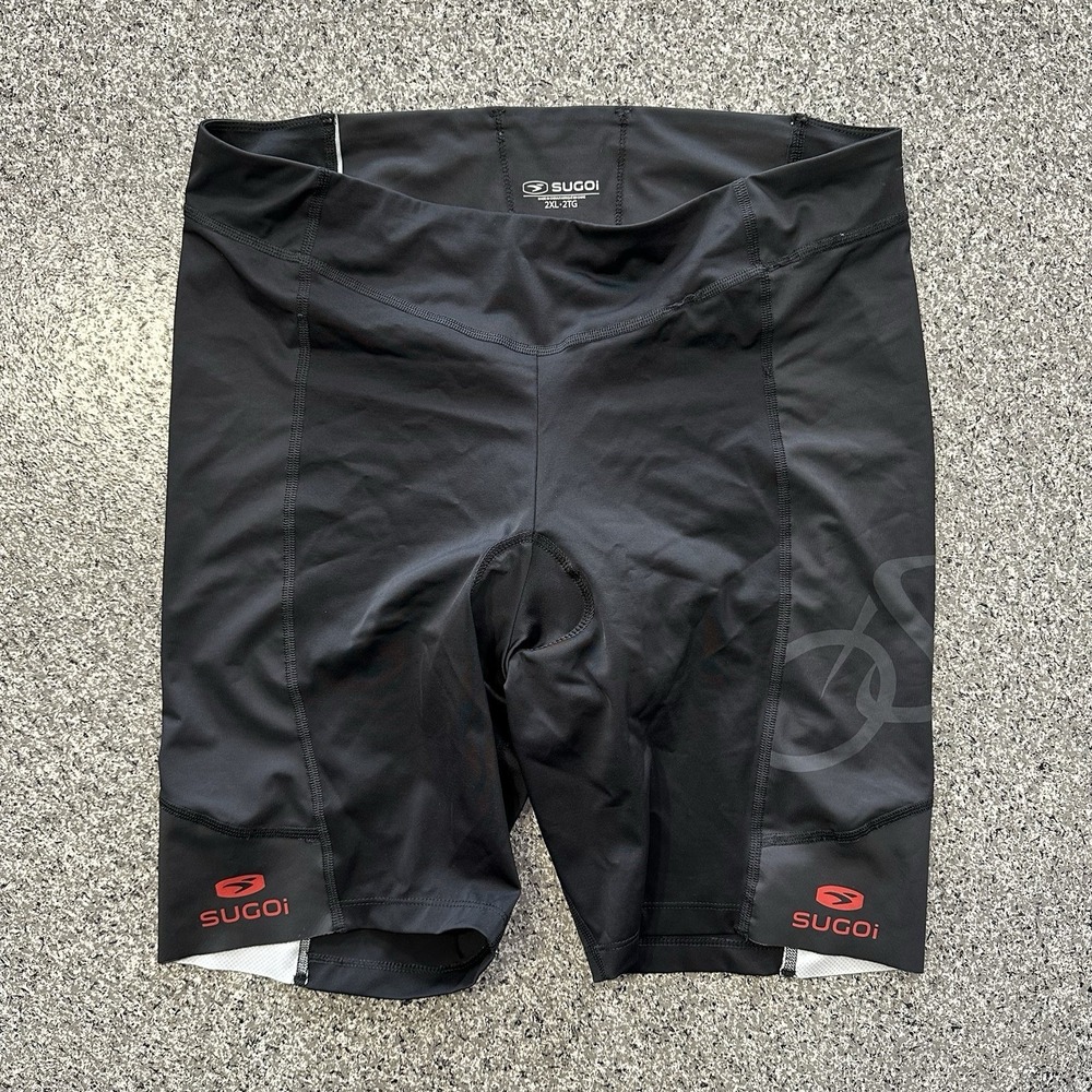 Sugoi Cycling Shorts Mens XXL RPM Pro Padded Bicycle Tights Black Spoke Life